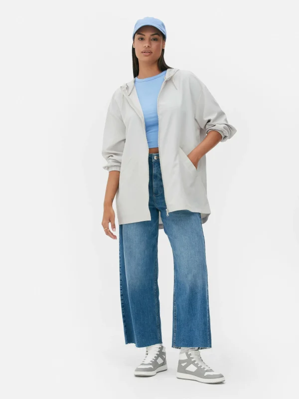 Parka Imperméable Légère à Capuche