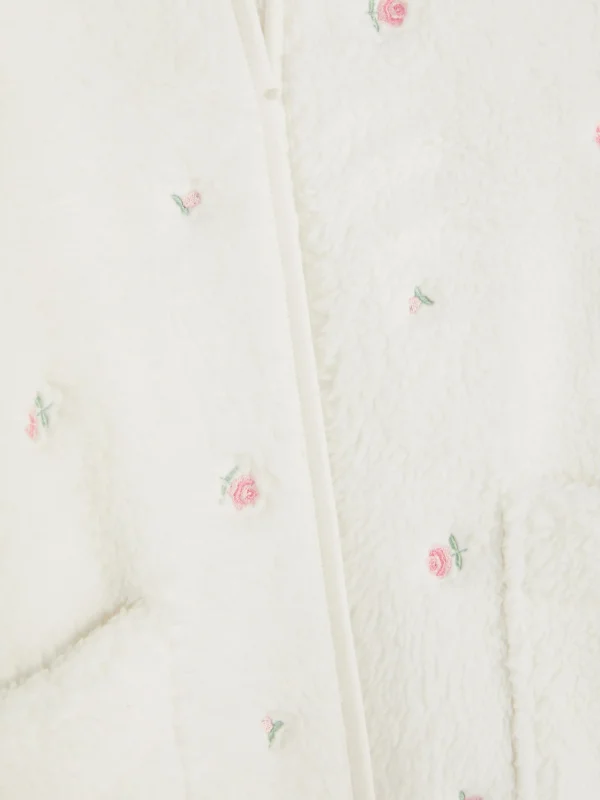Peignoir De Pyjama Brodé De Roses