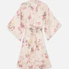 Peignoir Floral En Satin