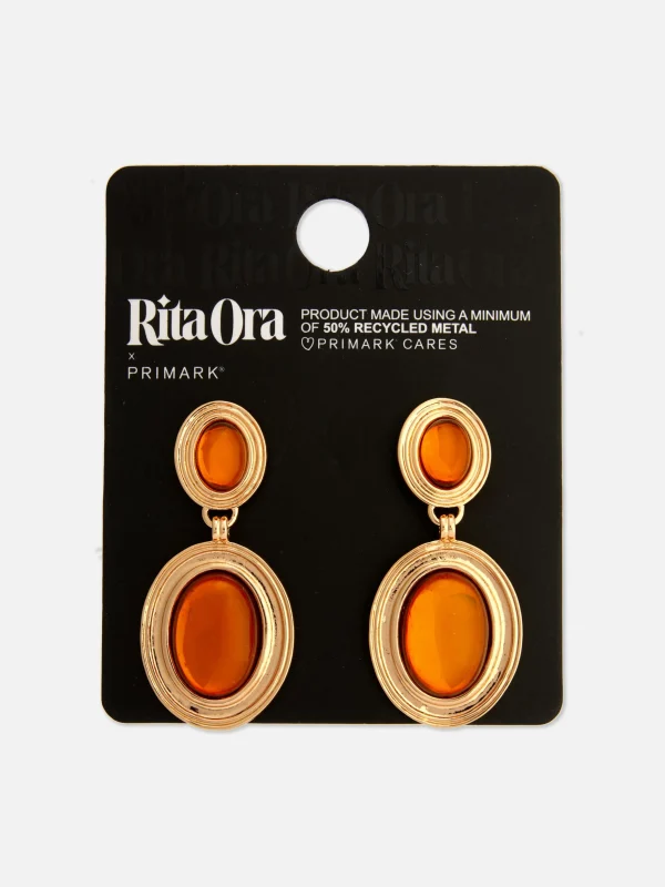 Pendants D'oreilles En Fausses Pierres Précieuses Rita Ora
