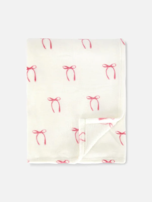 Petite Couverture à Imprimé Nœud