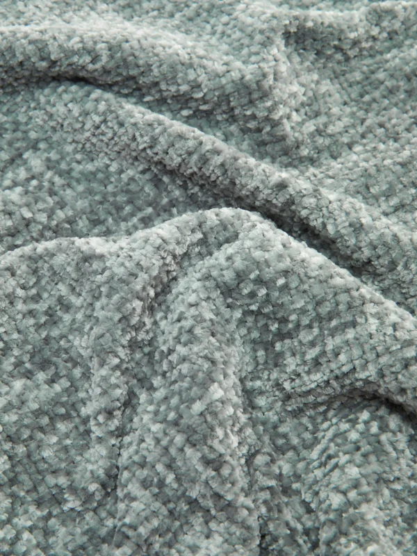 Petite Couverture En Chenille à Pampilles