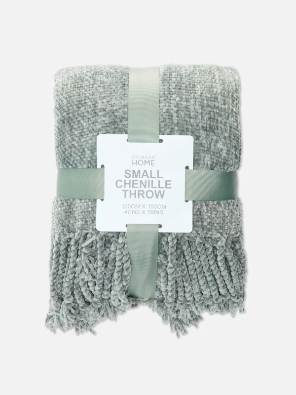 Petite Couverture En Chenille à Pampilles