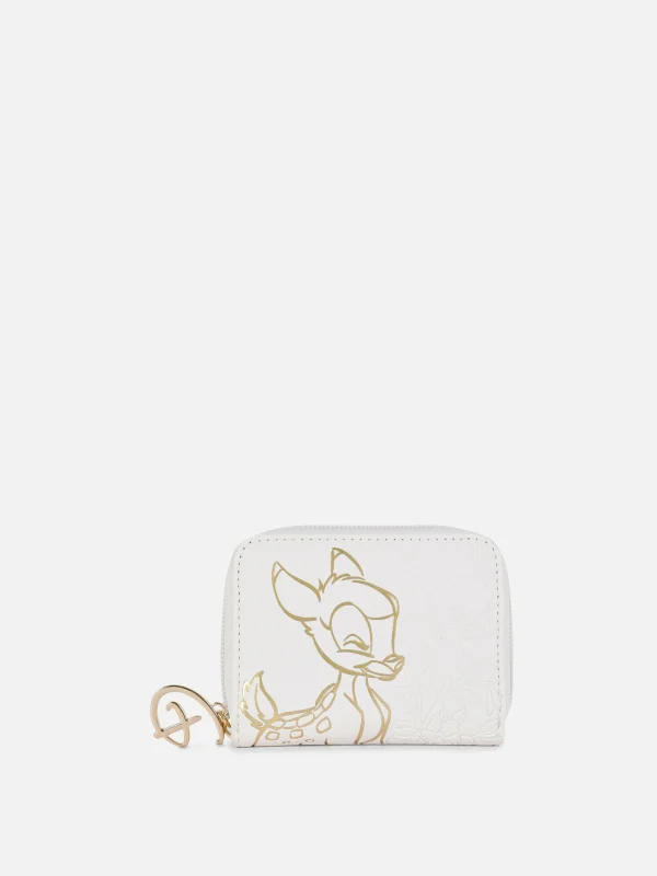 Portefeuille à Motif Doré Disney Bambi
