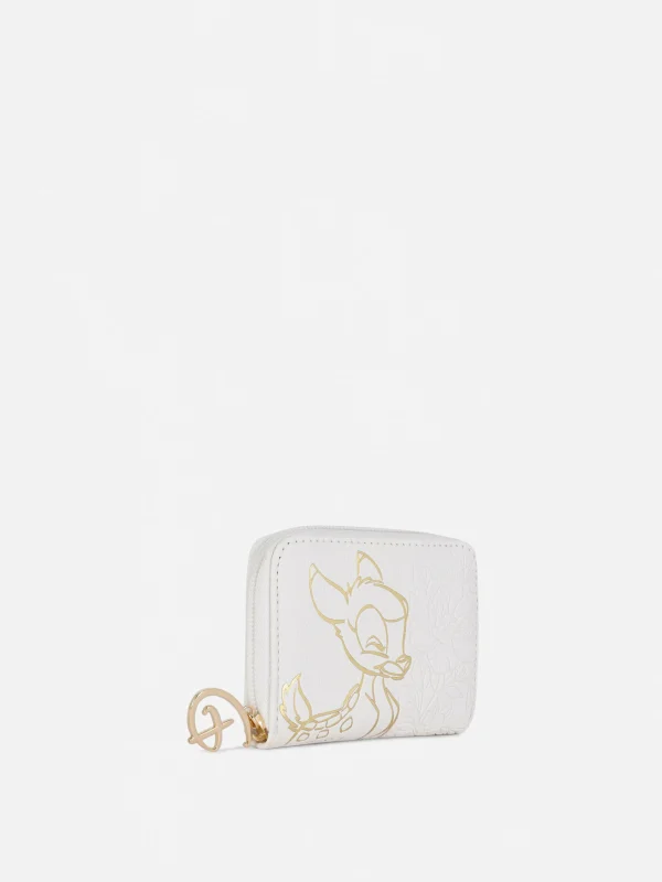 Portefeuille à Motif Doré Disney Bambi