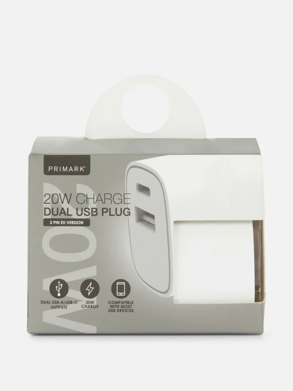 Prise D'adaptateur De Voyage Double à Deux Broches