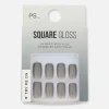 PS... Faux Ongles Brillants Carrés