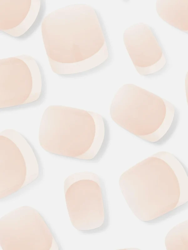 PS... Faux Ongles Brillants à Pointe Carrée