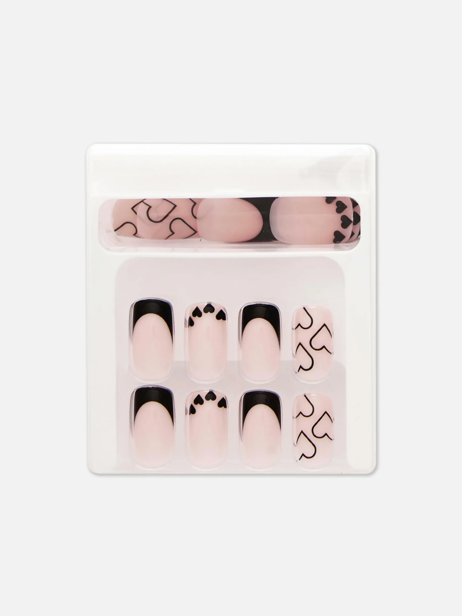 ps_faux_ongles_carrs_bril_2.webp PS... Faux Ongles Carrés Brillants Avec Cœurs