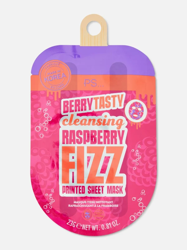 PS... Masque-tissu Fizz Framboise