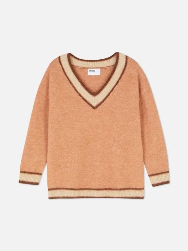 Pull à Col En V Style Vintage Rita Ora