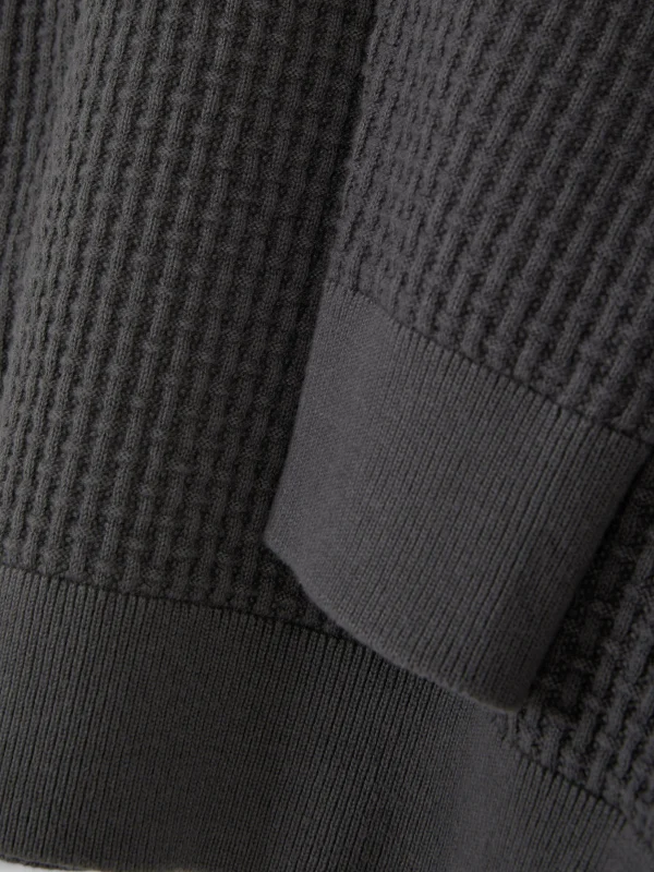 Pull à Col Ras-du-cou En Point De Panier Tressé