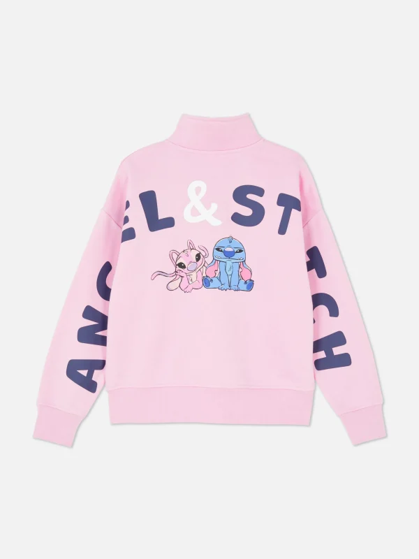 Pull à Col Zippé Disney Stitch & Angel