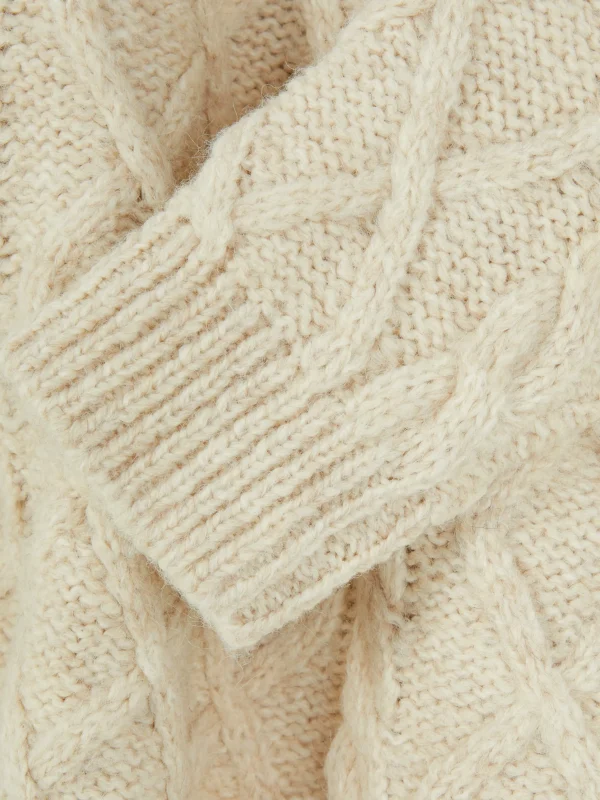 Pull Boutonné En Maille Torsadée Rita Ora