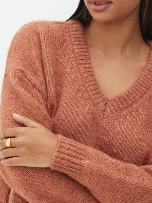 Pull Coupe Regular à Col En V