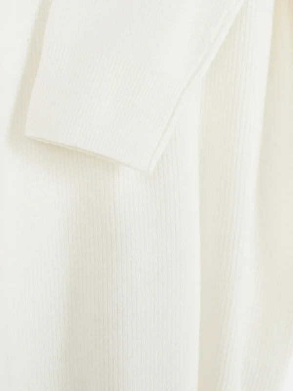 Pull Côtelé à Col Ras-du-cou