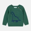 Pull En Maille à Motif Dinosaure