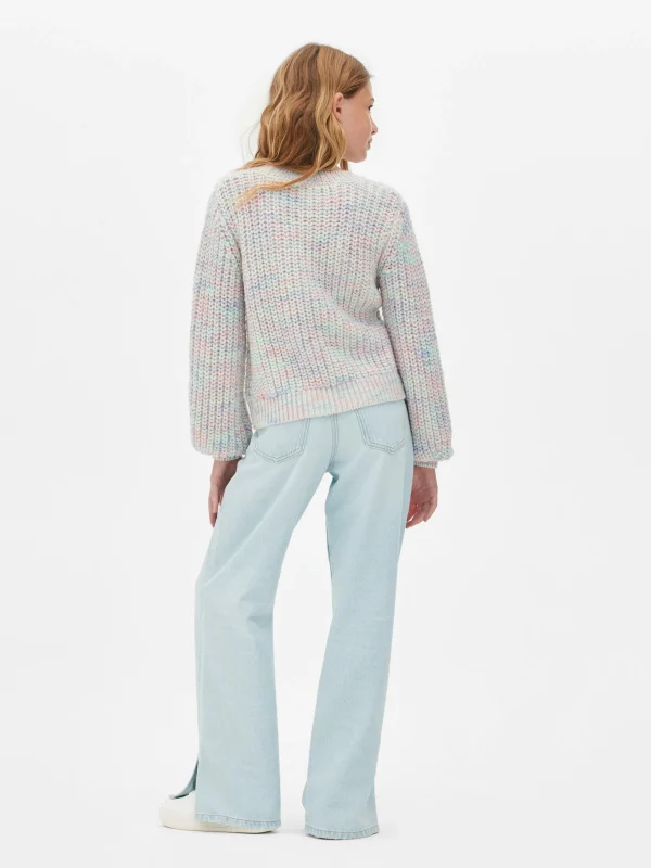 Pull En Maille Effet Chiné