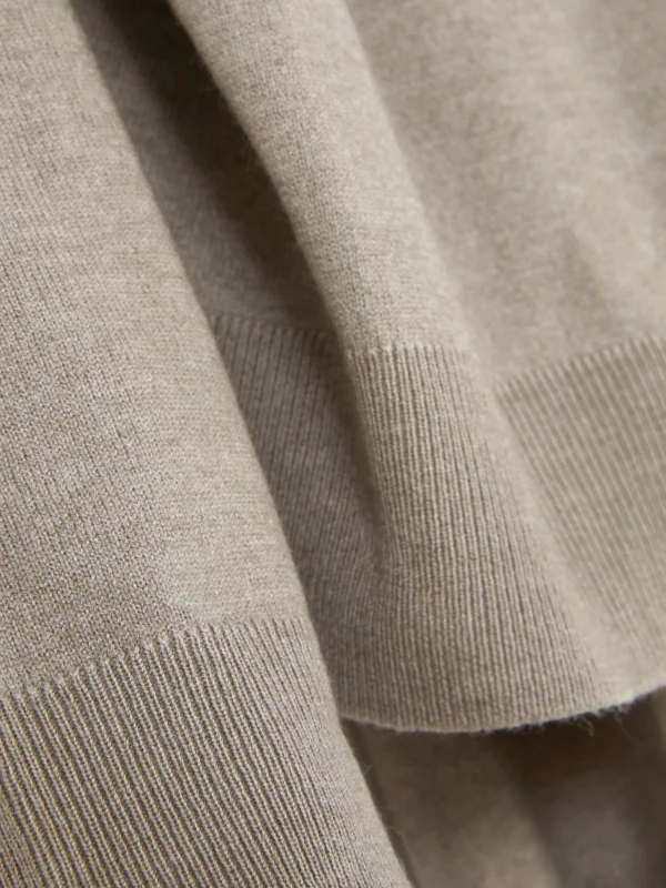 Pull En Maille Fine à Col Ras-du-cou