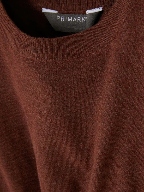 Pull En Maille Fine à Col Ras-du-cou