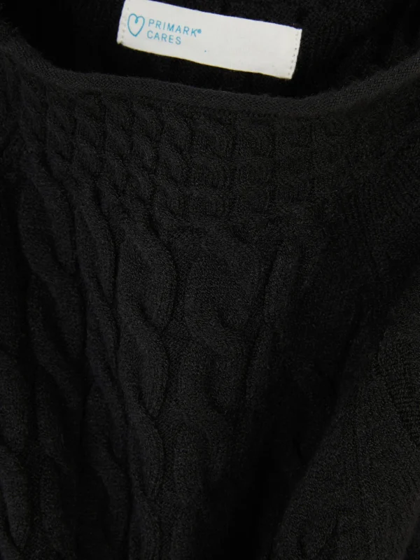 Pull En Maille Torsadée à Col Montant