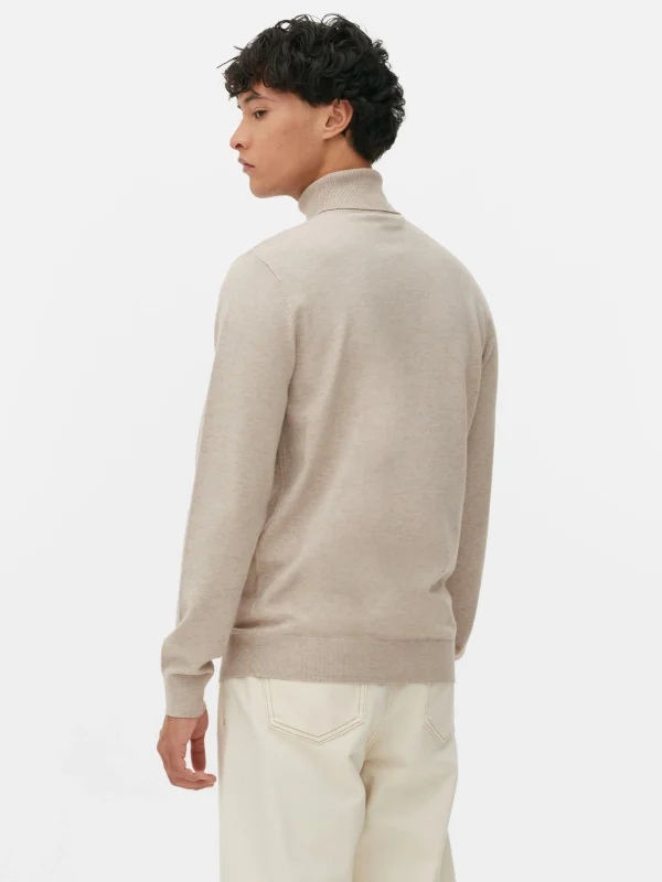 Pull Fine Maille à Col Roulé