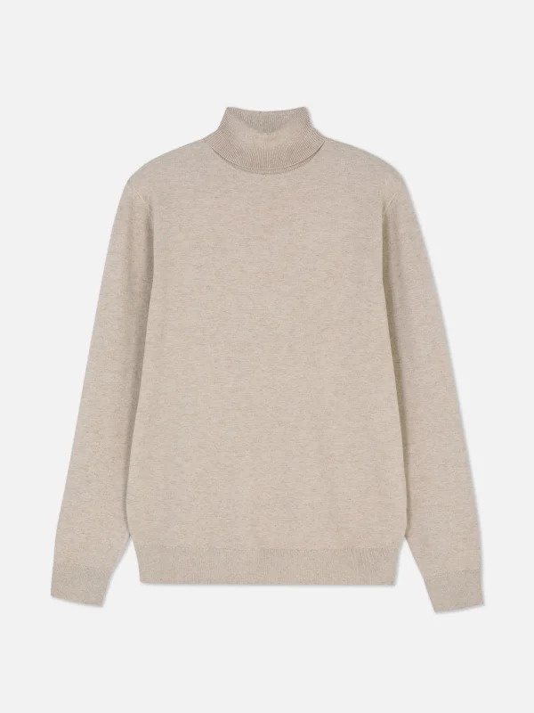 Pull Fine Maille à Col Roulé