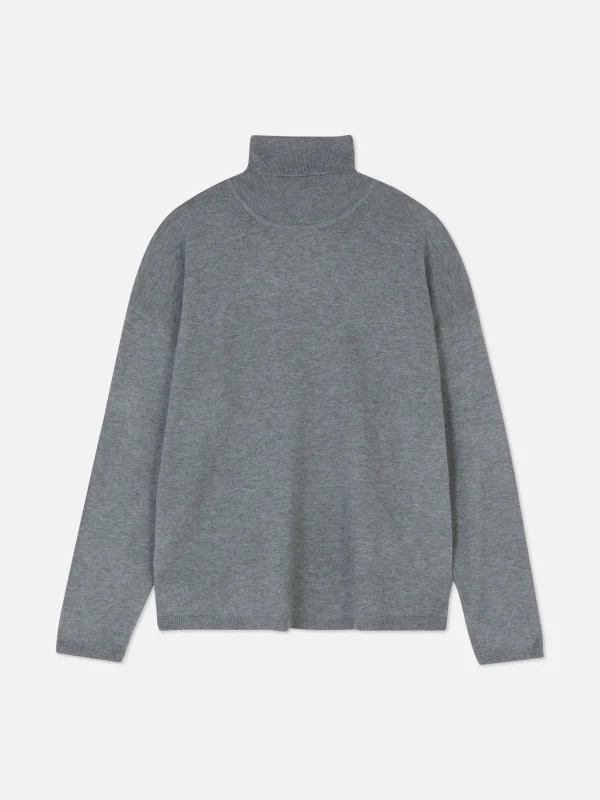 Pull Fine Maille à Col Roulé