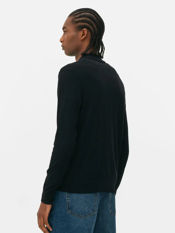 Pull Polo à Manches Longues