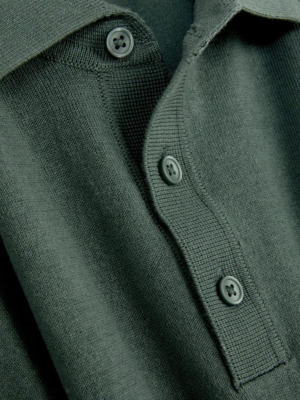 Pull Polo à Manches Longues