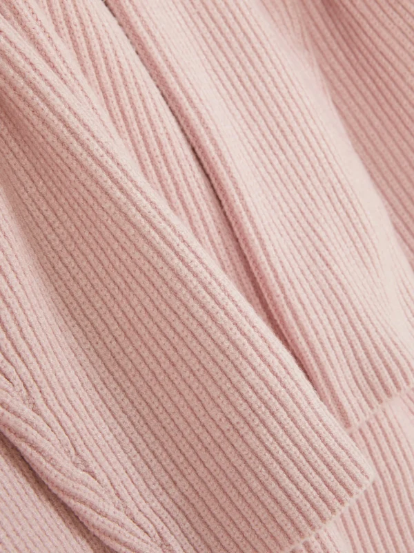 Pull Tricoté à Encolure Zippée