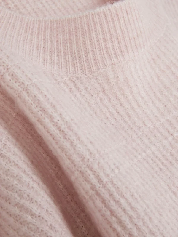 Pull Tricoté Avec Manches à Revers