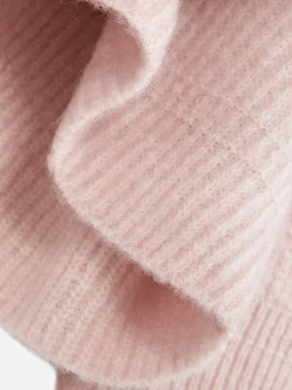 Pull Tricoté Avec Manches à Revers