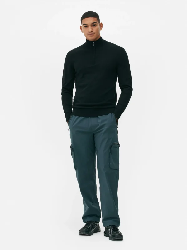 Pull Tricoté Semi-zippé