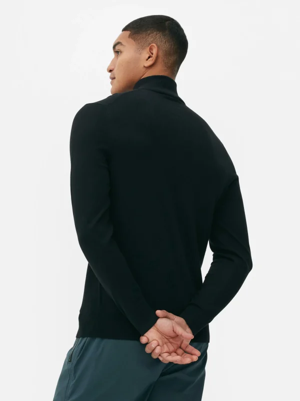 Pull Tricoté Semi-zippé