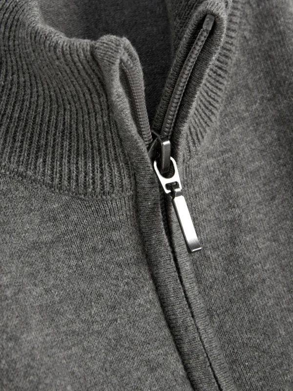 Pull Tricoté Semi-zippé