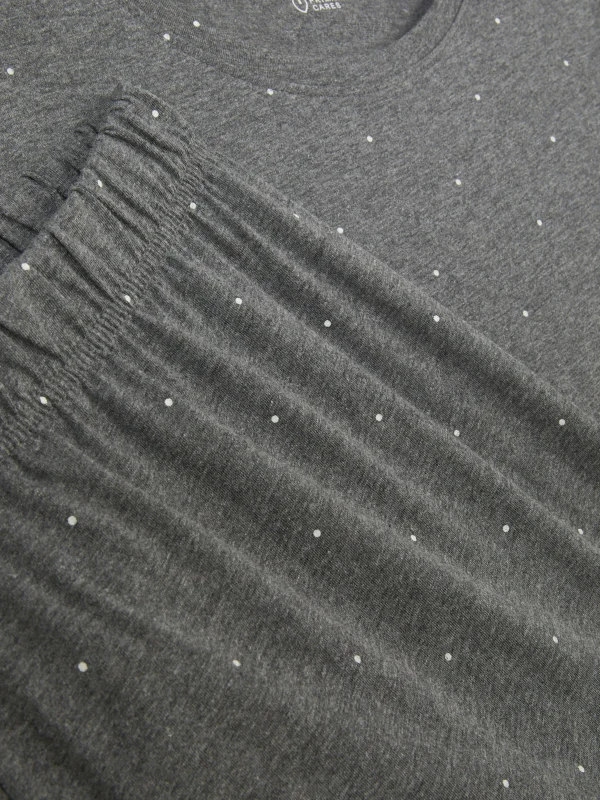 Pyjama à Manches Courtes En Jersey Imprimé