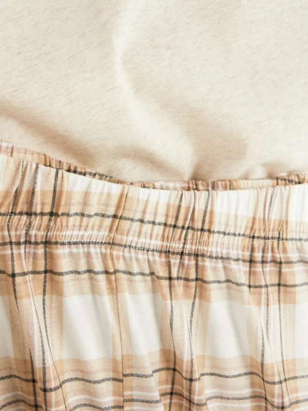 Pyjama à Manches Courtes Et à Motif écossais
