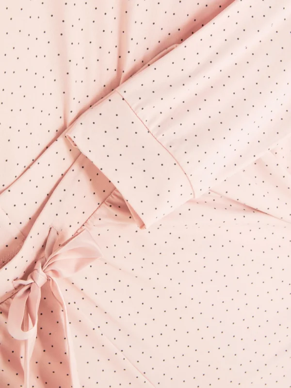 Pyjama à Manches Longues Et Détail Nœud