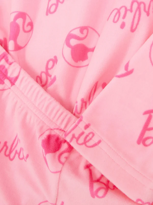 Pyjama Barbie En Tissu Minky