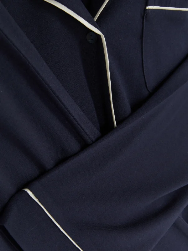 Pyjama Boyfriend En Jersey à Manches Longues