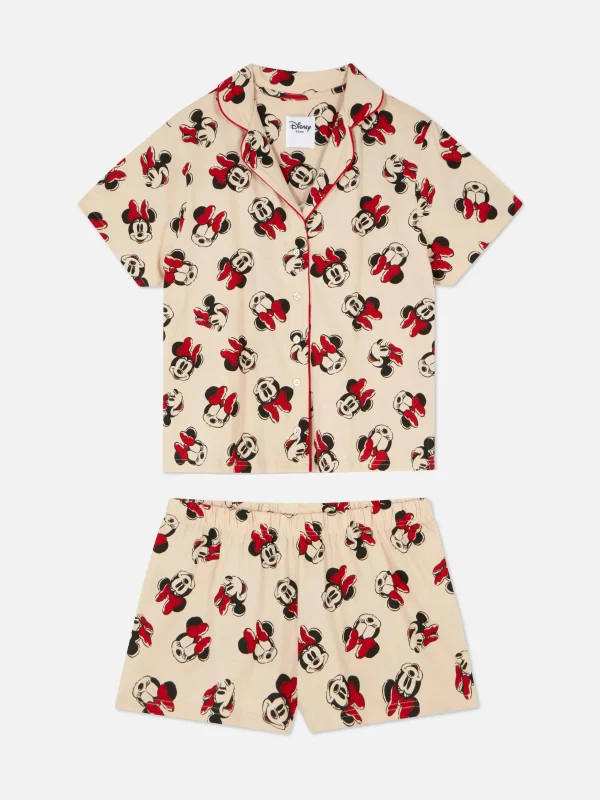 Pyjama Chemise à Manches Courtes Disney Minnie Mouse
