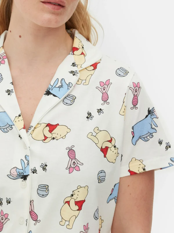 Pyjama Chemise Et Short Disney Winnie L'ourson