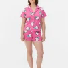 Pyjama Chemise Et Short 50e Anniversaire Hello Kitty
