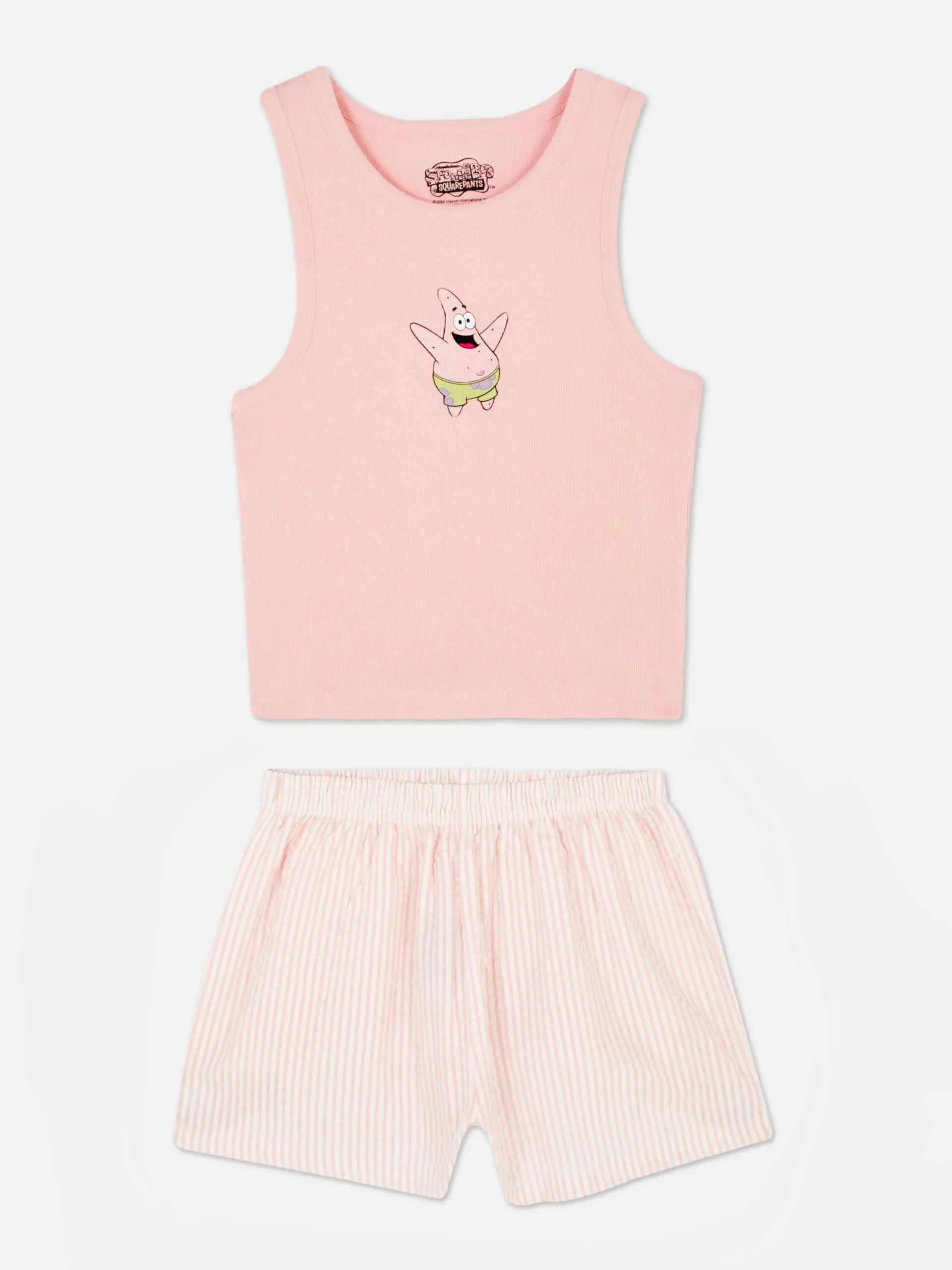 pyjama_dbardeur_et_short__0-1.webp Pyjama Débardeur Et Short Bob L'éponge Femme