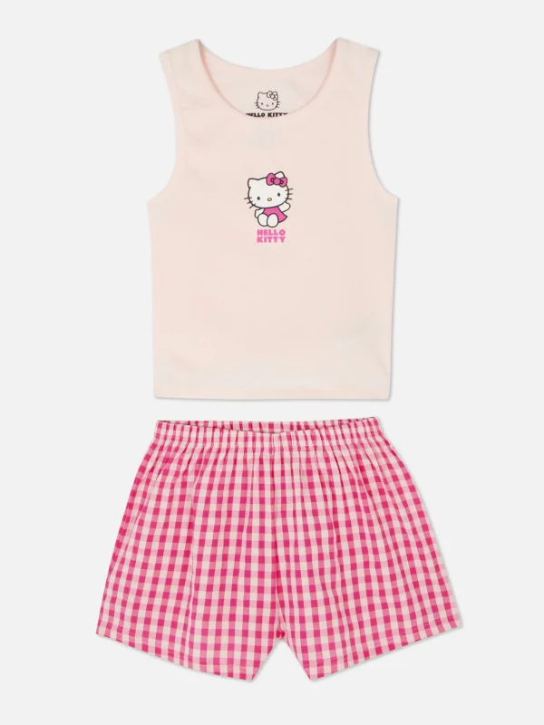 Pyjama Débardeur Et Short Hello Kitty 50e Anniversaire