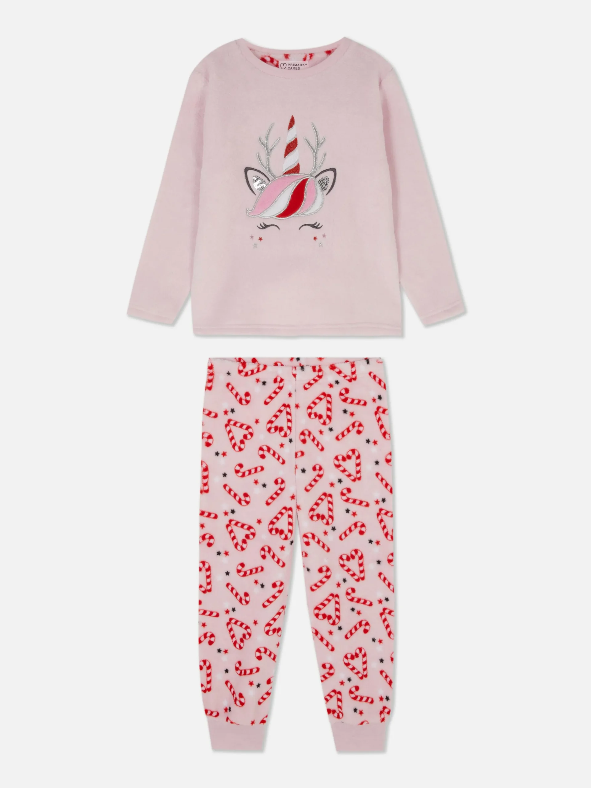 pyjama_de_nol_en_molleton_0.webp Pyjama De Noël En Molleton à Motif Licorne