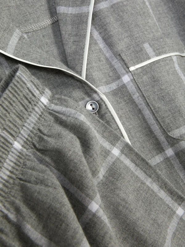 Pyjama En Flanelle à Manches Longues