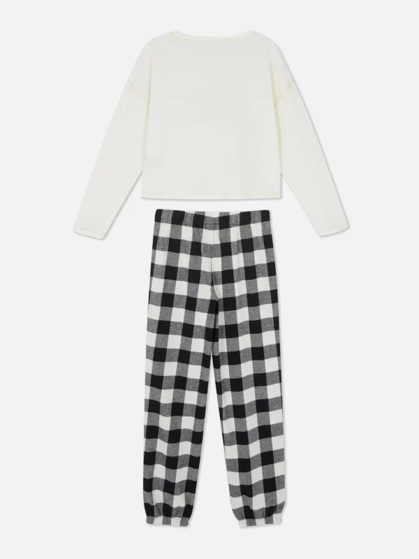 Pyjama En Flanelle Brodé