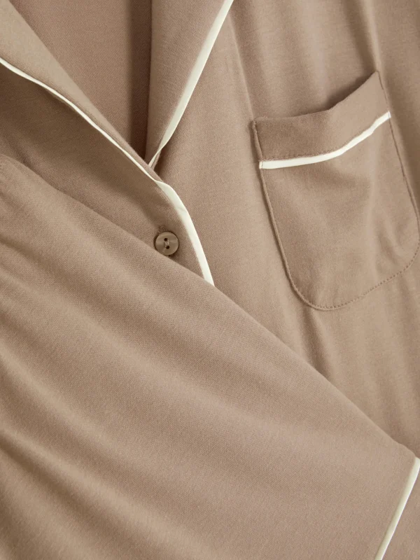 Pyjama En Jersey à Manches Courtes